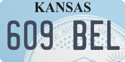 KS license plate 609BEL