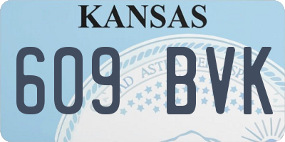 KS license plate 609BVK