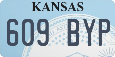KS license plate 609BYP
