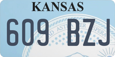 KS license plate 609BZJ