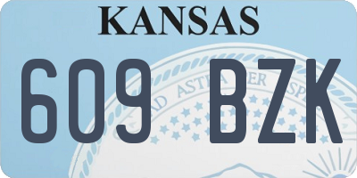 KS license plate 609BZK
