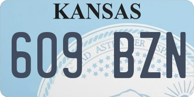 KS license plate 609BZN