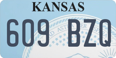 KS license plate 609BZQ