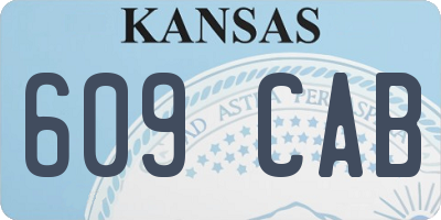 KS license plate 609CAB