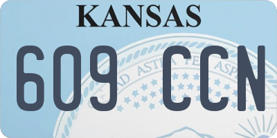 KS license plate 609CCN