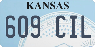 KS license plate 609CIL