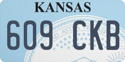 KS license plate 609CKB
