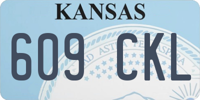 KS license plate 609CKL