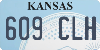 KS license plate 609CLH