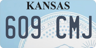 KS license plate 609CMJ