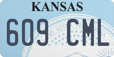 KS license plate 609CML