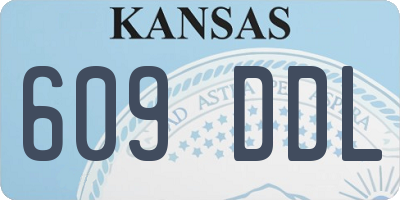KS license plate 609DDL