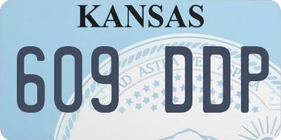 KS license plate 609DDP
