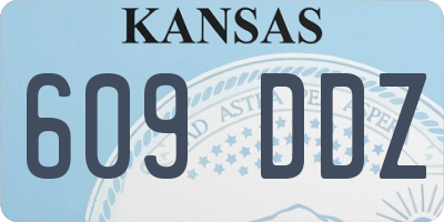 KS license plate 609DDZ