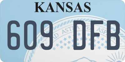 KS license plate 609DFB