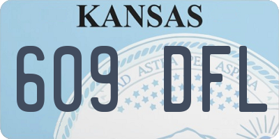 KS license plate 609DFL