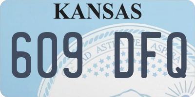 KS license plate 609DFQ