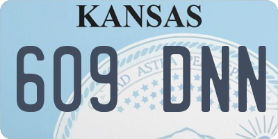 KS license plate 609DNN