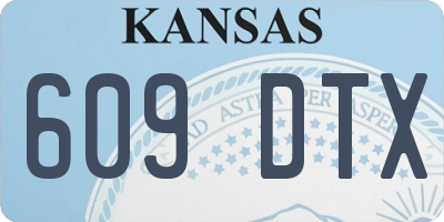 KS license plate 609DTX