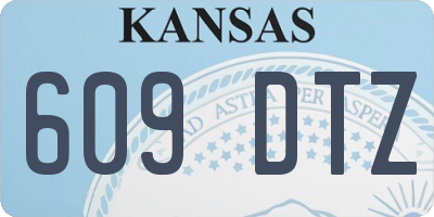 KS license plate 609DTZ