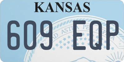 KS license plate 609EQP