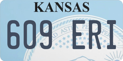 KS license plate 609ERI