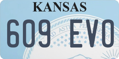 KS license plate 609EVO