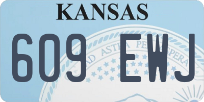KS license plate 609EWJ