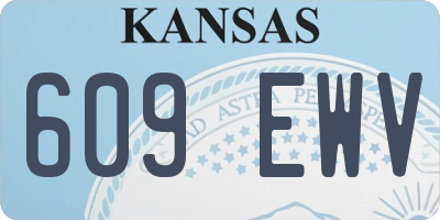 KS license plate 609EWV