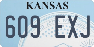 KS license plate 609EXJ
