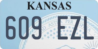 KS license plate 609EZL