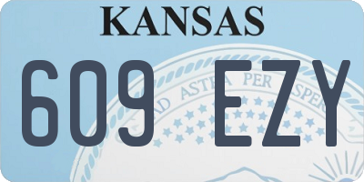 KS license plate 609EZY