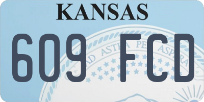 KS license plate 609FCD