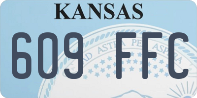 KS license plate 609FFC