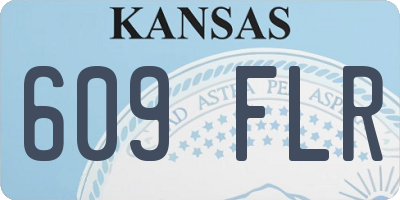 KS license plate 609FLR