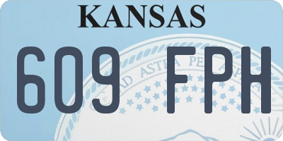 KS license plate 609FPH