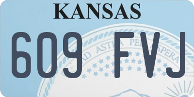 KS license plate 609FVJ