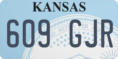 KS license plate 609GJR