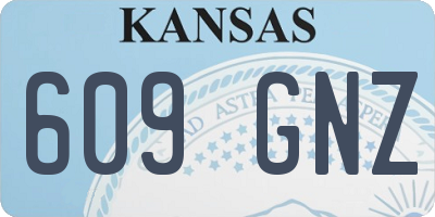 KS license plate 609GNZ