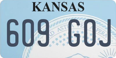 KS license plate 609GOJ