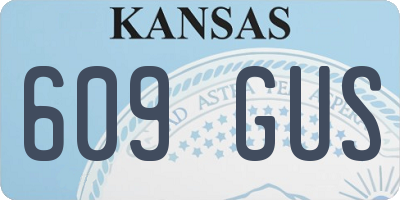 KS license plate 609GUS
