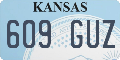 KS license plate 609GUZ