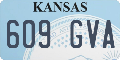 KS license plate 609GVA