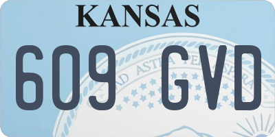 KS license plate 609GVD
