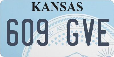 KS license plate 609GVE