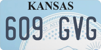 KS license plate 609GVG