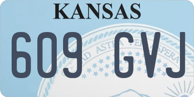 KS license plate 609GVJ