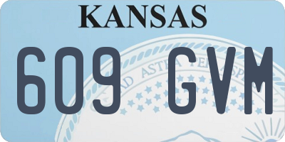KS license plate 609GVM