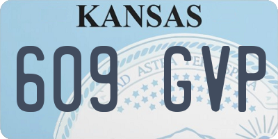 KS license plate 609GVP