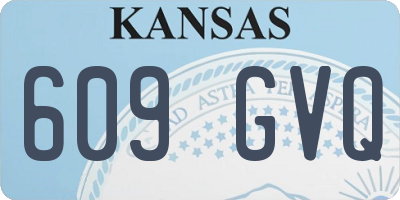 KS license plate 609GVQ
